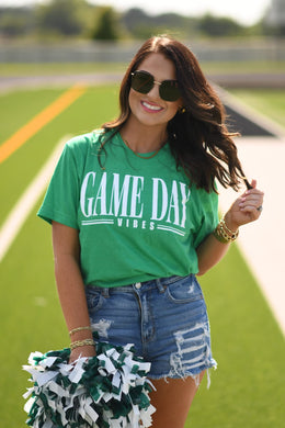GAME DAY VIBES TEE (INSTOCK READY TO SHIP OR PICK UP)