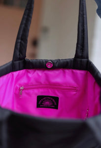 BLACK MINI CARRY ALL PUFFER (READY TO SHIP OR PICK UP)