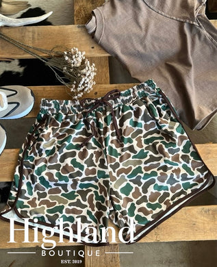 STAND DOWN CAMO SHORTS (IN STOCK)