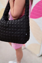 Load image into Gallery viewer, BLACK ON CLOUD NINE TOTE (READY TO SHIP OR PICK UP)