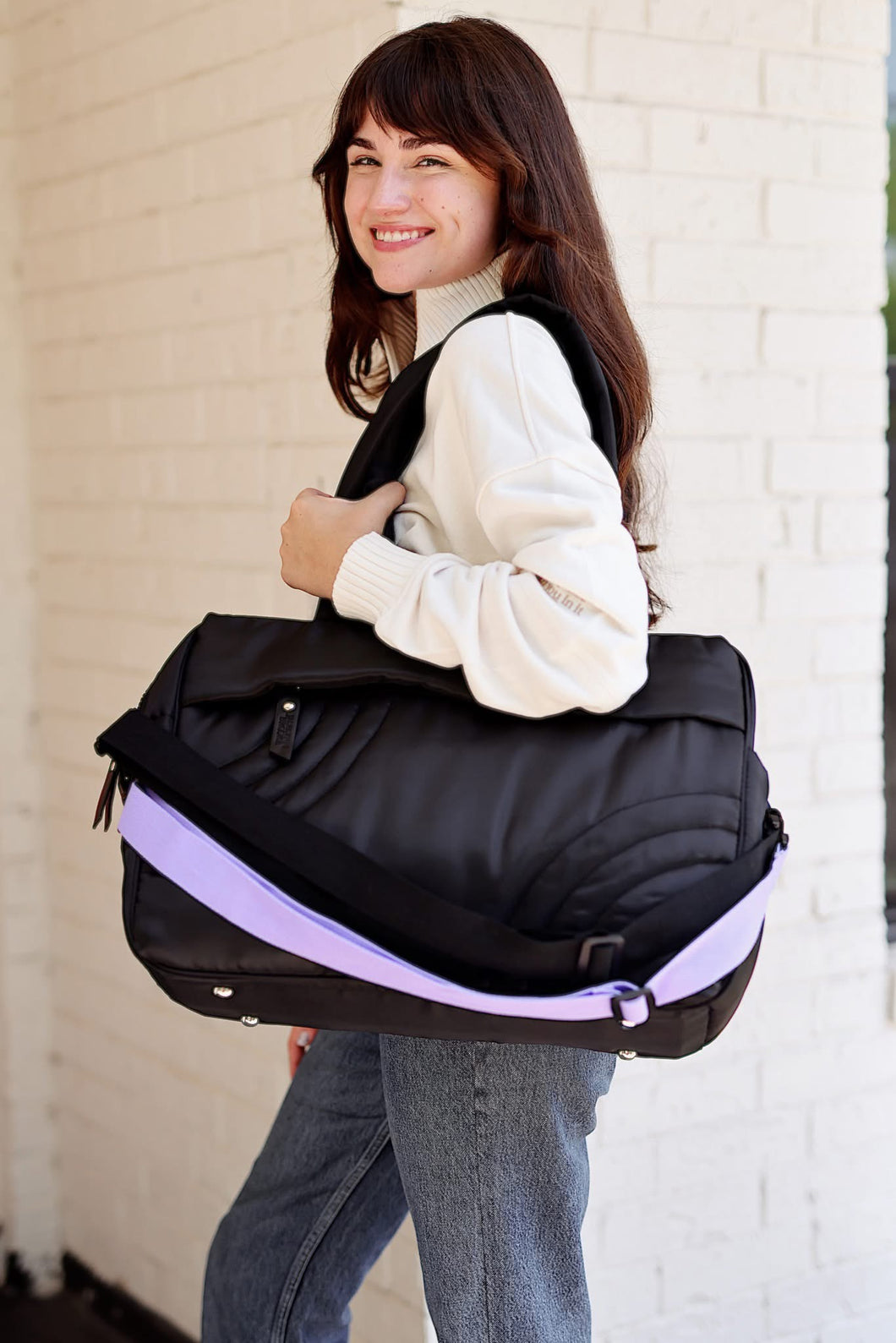 BLACK PUFFER DUFFLE (READY TO SHIP OR PICK UP)