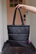 Load image into Gallery viewer, BLACK MINI CARRY ALL PUFFER (READY TO SHIP OR PICK UP)