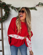 Load image into Gallery viewer, RED PULLOVER PONCHO (INSTOCK READY TO SHIP OR PICK UP)