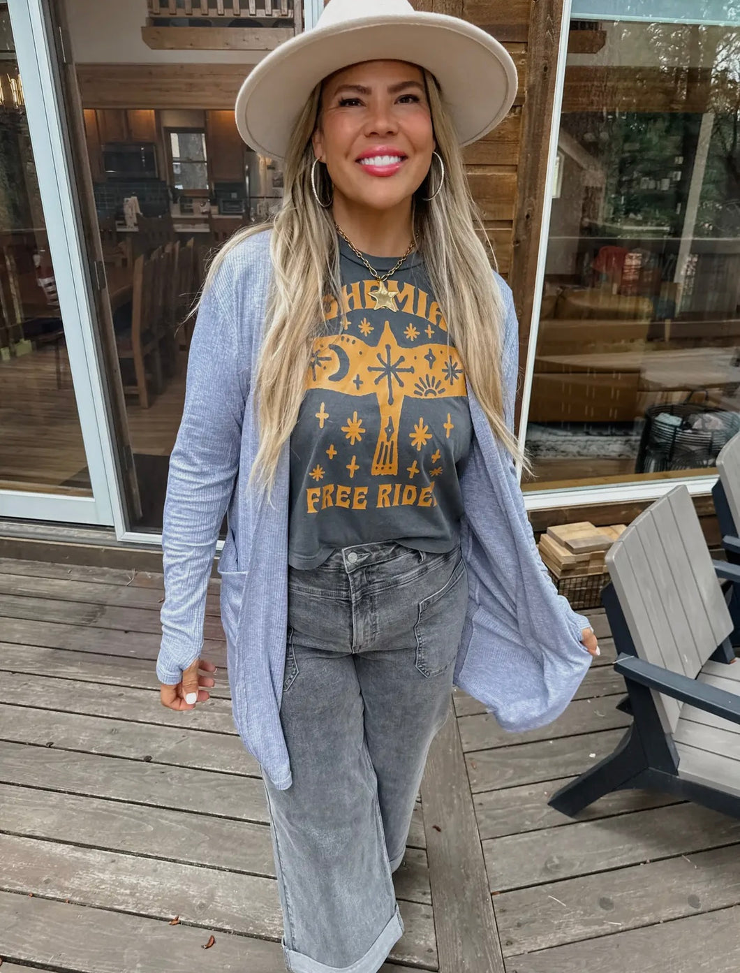 GRAY RIBBED CARDIGAN (INSTOCK READY FOR SHIP OR PICK UP)