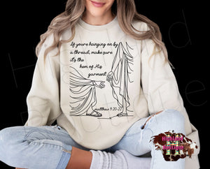 HANGING ON BY A THREAD SWEATSHIRT