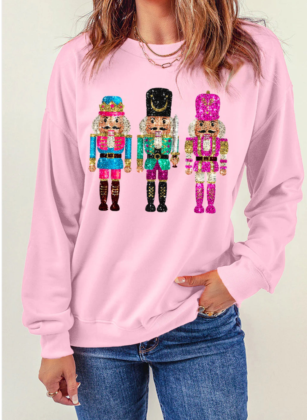 CHRISTMAS NUTCRACKER SWEATSHIRT (READY TO SHIP OR PICK UP)