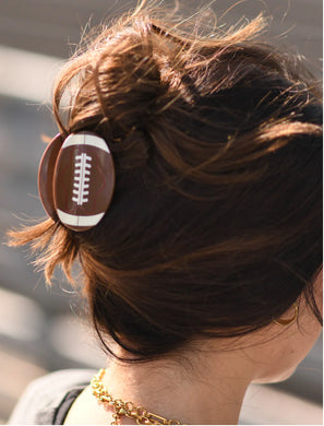 FOOTBALL HAIR CLIP (IN STOCK)