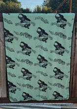 Load image into Gallery viewer, BOOTS &amp; BURLAP BLANKET (READY TO SHIP OR PICKUP)