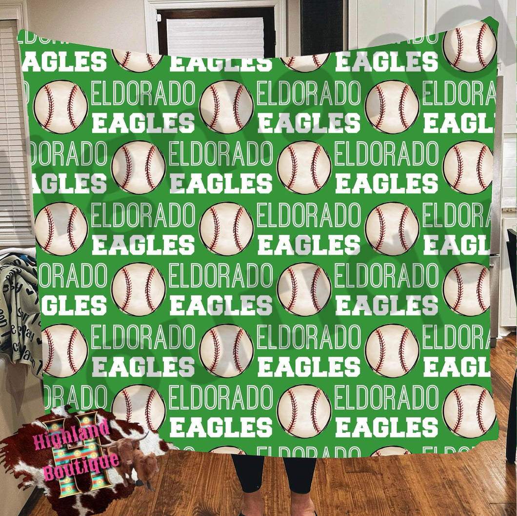 ELDORADO EAGLES BASEBALL BLANKET (pre-order)