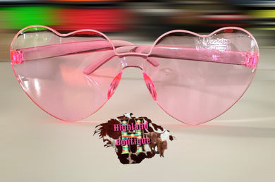 PINK HEART GLASSES