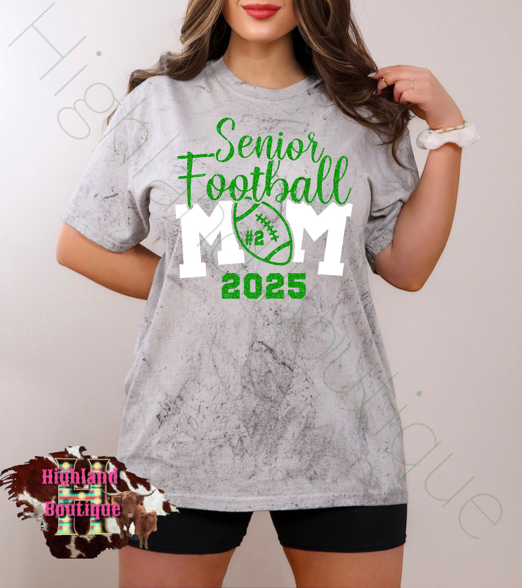 SENIOR FOOTBALL MOM 2025 (GREEN)