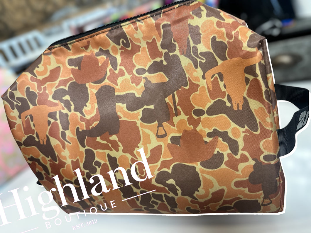 COWBOY CAMO TRAVELER BAG (IN STOCK)