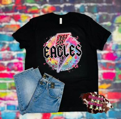 NEON TIEDYE EAGLES TEE