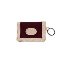 Load image into Gallery viewer, ID WALLET (BURGUNDY COATED CANVAS)