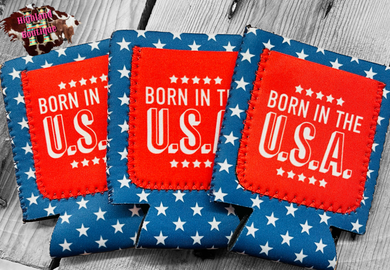 BORN IN THE USA KOOZIE