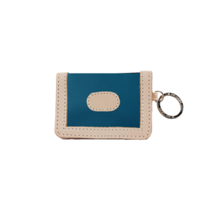 ID WALLET (FRENCH BLUE COATED CANVAS)