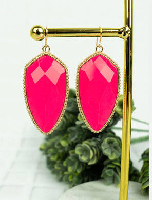 NEON PINK EARRINGS